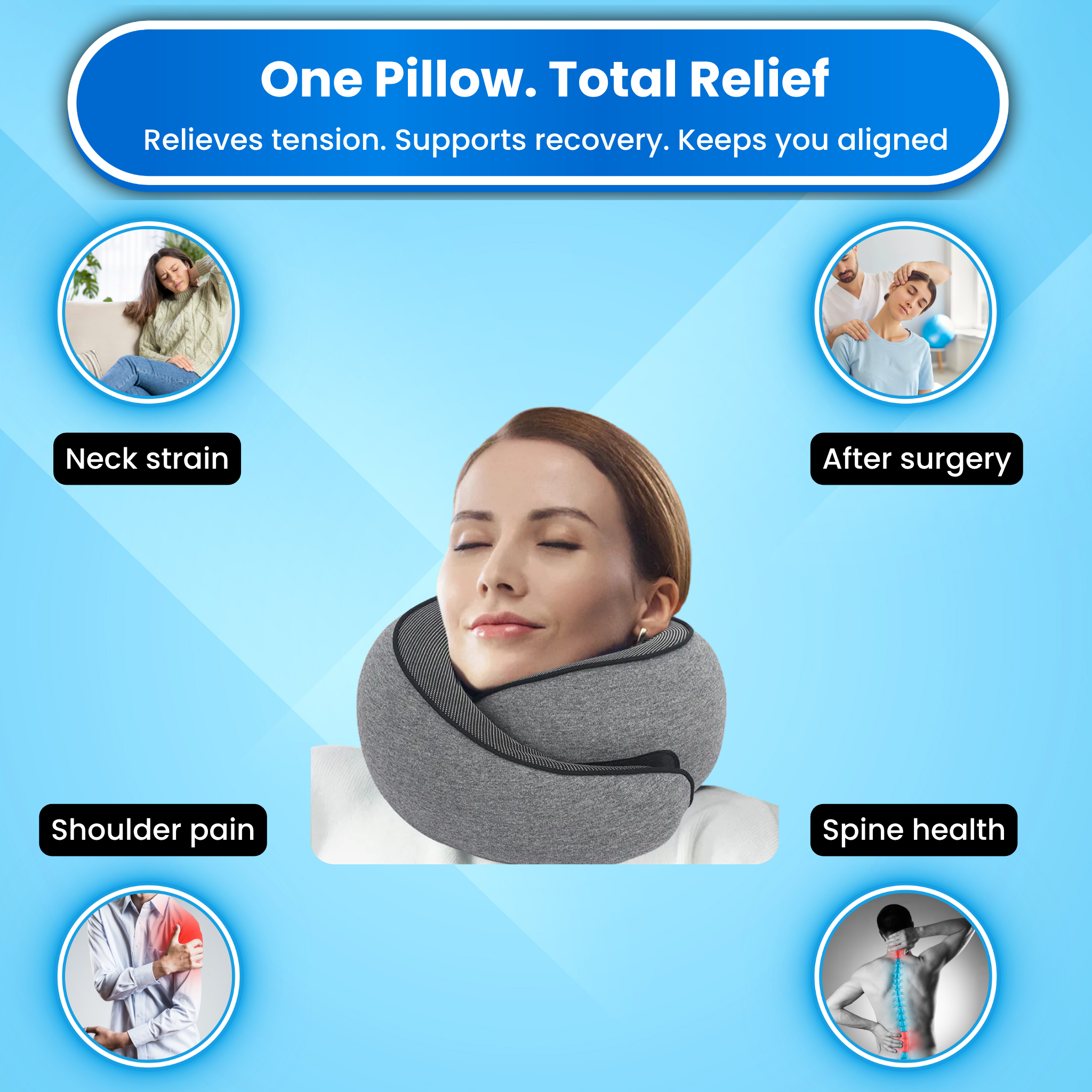 CloudRest™ Therapeutic Neck Pillow