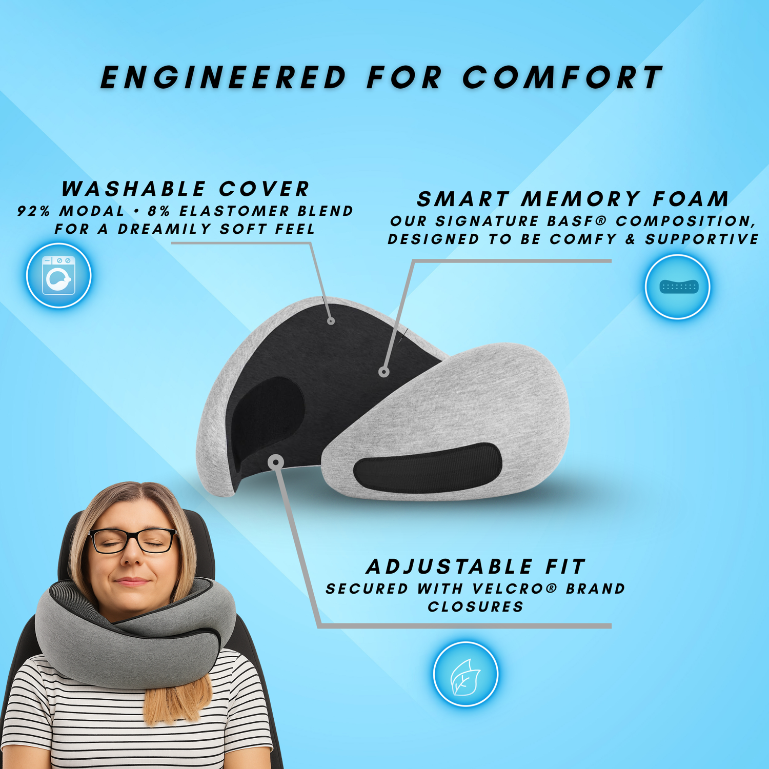 CloudRest™ Therapeutic Neck Pillow