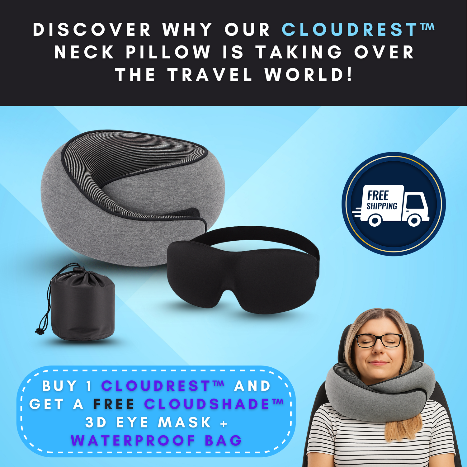 CloudRest™ Therapeutic Neck Pillow